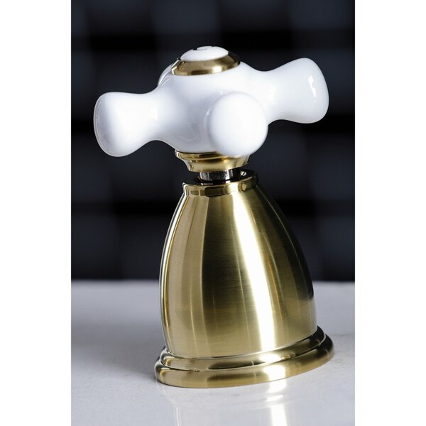 KB1797PXBS 8 Widespread Kitchen Faucet W/ Brass Sprayer,Brushed Brass